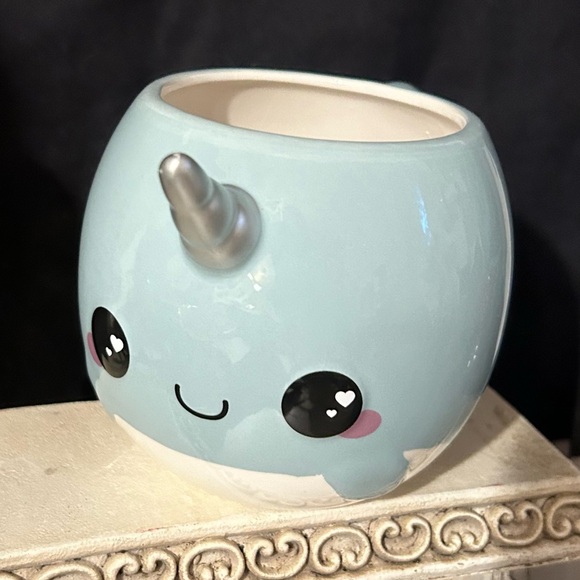 Glitter Galaxy Narwhal Mug by Se7en20. - Picture 6 of 7